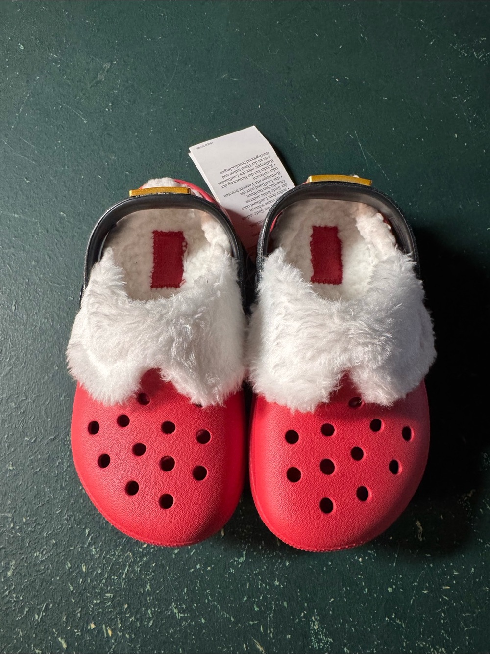 Brand New Santa Lined Crocs - Little Kids Size 9C